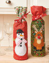 Christmas Wine Bottle Gift Bags Sewing Pattern