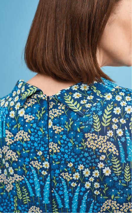 Classic Bow Neck Dress Sewing Pattern