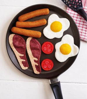 Felt Full English Breakfast Playset Sewing Pattern