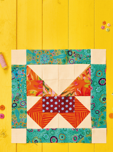 Simple Butterfly Quilt Block Sewing Pattern