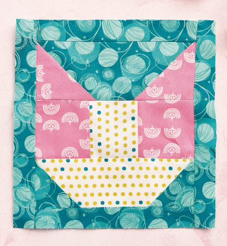 Easy Kitty Cat Quilt Block Sewing Pattern