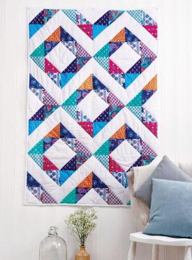 Half Square Triangle Block Quilt