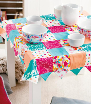 Chequered Patchwork Tablecloth Sewing Pattern