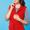 Long-line Sleeveless Jacket