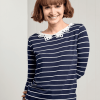 Chloe Lace Collar Jersey Knit Top Sewing Pattern