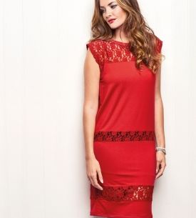 Sleeveless Lace Shift Dress