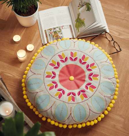 Circle Floor Cushion Sewing Pattern