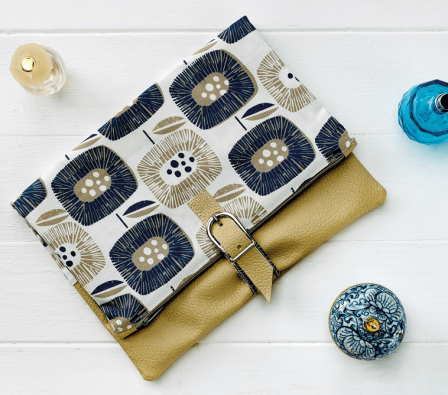 Simple Leatherette Clutch Bag Sewing Pattern