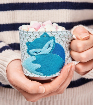 Felt Animal Cocoa Cosies Sewing Pattern