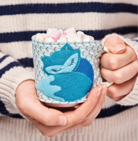 Felt Animal Cocoa Cosies Sewing Pattern