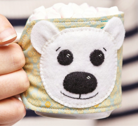 Felt Animal Cocoa Cosies Sewing Pattern