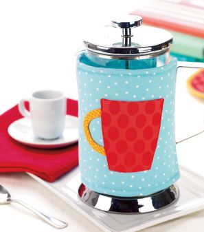 Applique Coffee Cosy