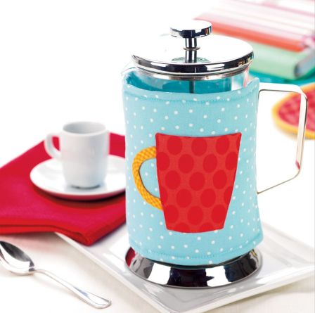 Applique Coffee Cosy