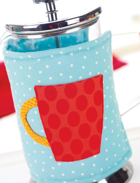 Applique Coffee Cosy