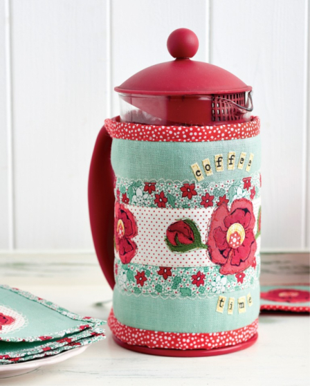Floral Coffee Pot Cover Set Sewing Pattern