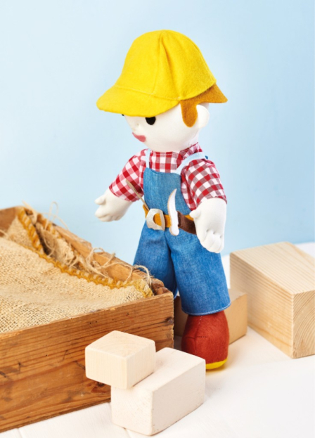 Cuddly Carl Builder Doll Toy Sewing Pattern