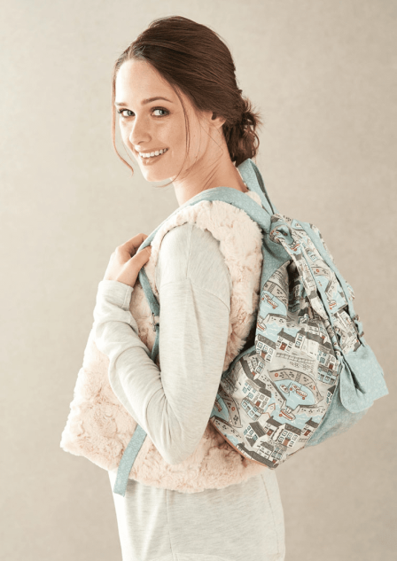 Portable Cotton Rucksack Bag Sewing Pattern
