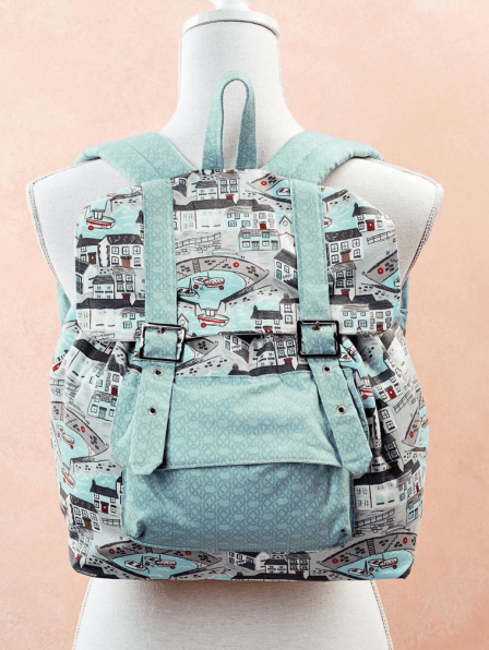 Portable Cotton Rucksack Bag Sewing Pattern