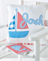 Appliqué Boat Cushion and Greeting Card Tutorial