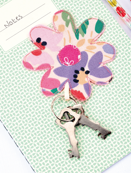 Simple Daisy Keyring Sewing Pattern