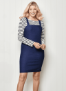 Simple Denim Pinafore Dress Sewing Pattern