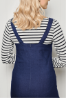 Simple Denim Pinafore Dress Sewing Pattern