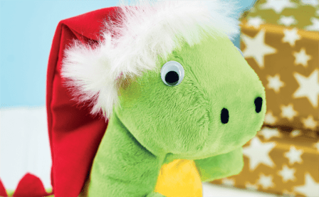 Christmas Santa Dinosaur Toy Sewing Pattern