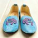 Embroidered Elephant Shoe Motif