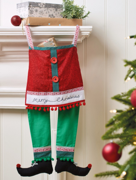 Elf Legs Stocking Christmas Sewing Pattern
