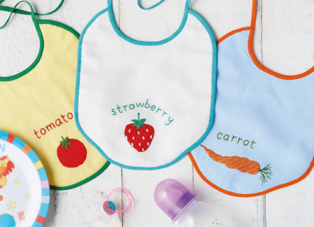 Fruit and Vegetable Baby Bib Sewing Pattern