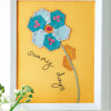 English Paper Piecing Floral Artwork Pattern
