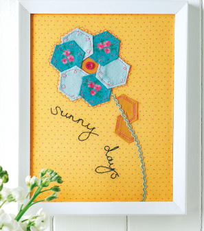 English Paper Piecing Floral Artwork Pattern