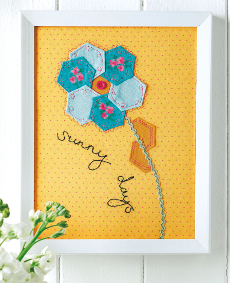 English Paper Piecing Floral Artwork Pattern