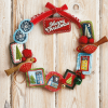 Christmas Embroidered Door Wreath Sewing Pattern