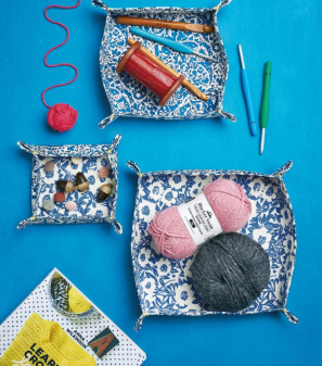 Simple Fabric Trays Sewing Pattern