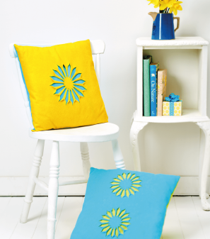 Felt Flower Cushions Sewing Pattern