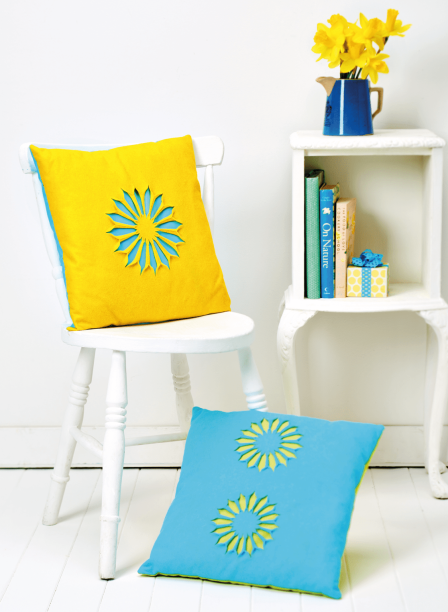 Felt Flower Cushions Sewing Pattern