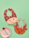Christmas Character Baby Bibs Sewing Pattern