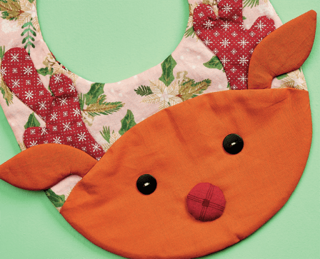 Christmas Character Baby Bibs Sewing Pattern