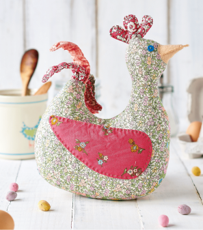 Easy Floral Hen Sewing Pattern