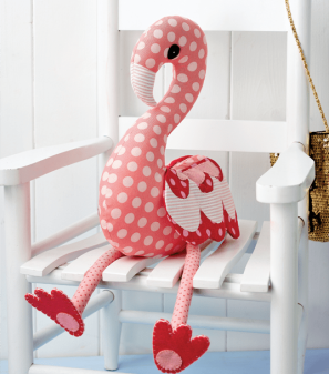 Flossie Flamingo Softie Toy Sewing Pattern