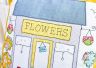 Flower Shop Embroidered Cushion Sewing Pattern