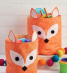 Fox Storage Totes Sewing Pattern