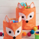 Fox Storage Totes Sewing Pattern