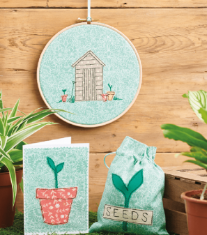Machine Embroidered Garden Gift Set Pack
