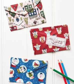 DIY Fabric Gift Envelopes Sewing Pattern