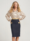 Pencil Skirt With Faux Leather Details | Sewing Pattern