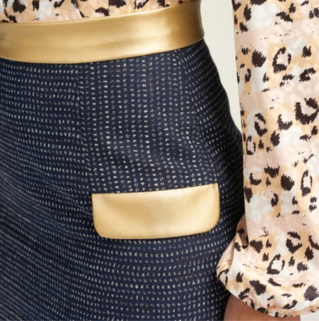Pencil Skirt With Faux Leather Details | Sewing Pattern