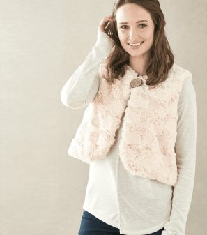 Faux Fur Greta Gilet Vest Sewing Pattern