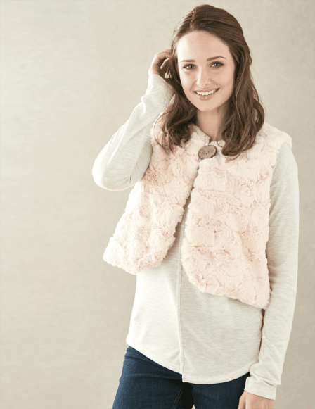 Faux Fur Greta Gilet Vest Sewing Pattern